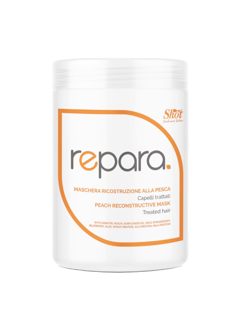 Відновлювальна ліпідна маска з персиком для пошкодженого волосся SHOT Peach Reconstructive Mask, 1000 ml - 1